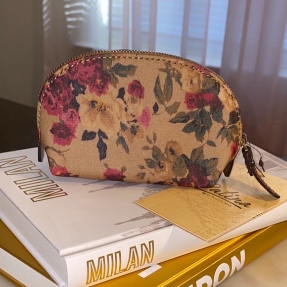 NWT PATRICIA NASH Patina Mini Cosmetics Case- Antique Rose - Picture 2 of 8